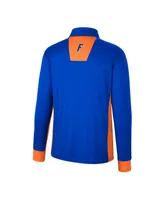 Men's Colosseum Royal Florida Gators Bart Quarter-Zip Windshirt