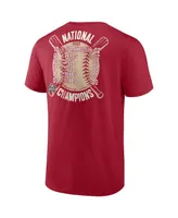 Men's Fanatics Crimson Oklahoma Sooners 2022 Ncaa Softball Women's College World Series Champions Slide T-shirt