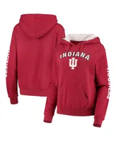 Women's Colosseum Crimson Indiana Hoosiers Loud and Proud Pullover Hoodie