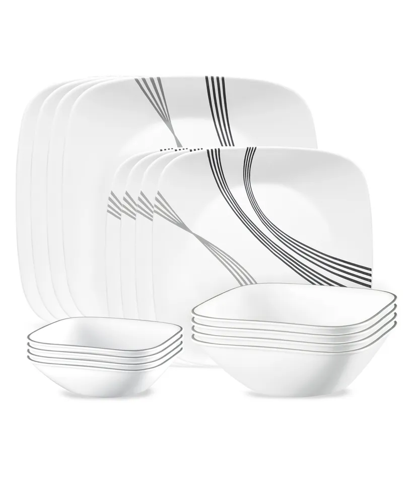 Corelle Urban Arc 16 Piece Dinnerware Set, Service for 4