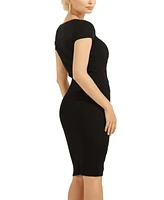 Guess Margot Cap Sleeve Ribbed Midi Dress