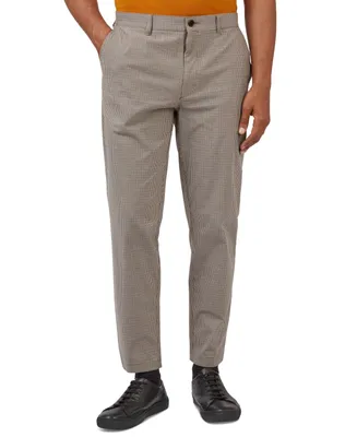 Ben Sherman Men's Mini-Check Slim Taper Pants