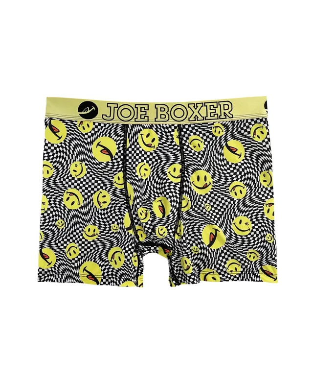 Joe Boxer Men's Licky Icons Stretch Boxer Briefs, Pack of 4