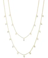 Bonheur Jewelry Marguerite Multi Strand Crystal Necklace