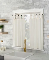 Archaeo Washed Twist Tab Cafe Curtain Pair