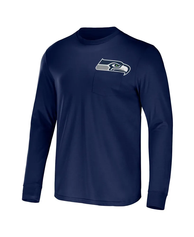 Men's Nfl x Darius Rucker Collection by Fanatics College Navy Seattle Seahawks Team Long Sleeve T-shirt