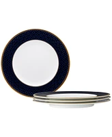 Noritake Blueshire Set of 4 Accent Plates, Service For 4