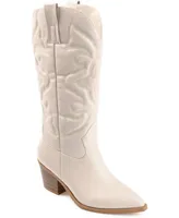 Journee Collection Women's Chantry Mid Shaft Western Boots