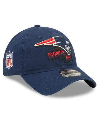 Men's New Era Navy New England Patriots Otc 2022 Sideline 9TWENTY Adjustable Hat