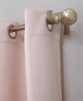 No. 918 Valerie Casual Textured Semi-Sheer Grommet Curtain Panel, 40" x 95"