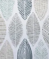 No. 918 Mikko Leaf Print Semi Sheer Grommet Curtain Panel Collection