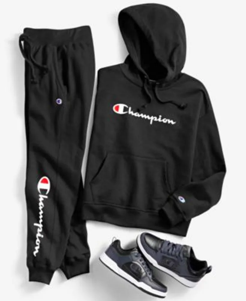 Champion Womens Relaxed Logo Print Hoodie Sweatpant Jogger