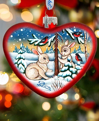 G.DeBrekht Holiday Ornament with Rabbit