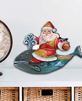 Designocracy Whale Tales Scenic Decorative Ornament Medium