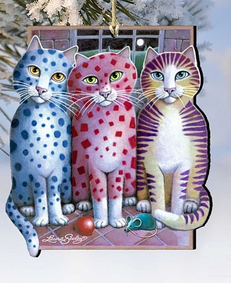 Designocracy Board Meeting Pets Holiday Ornaments, Set of 2