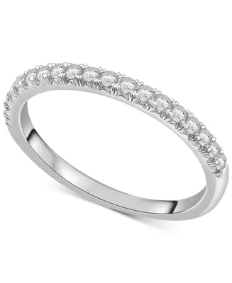 Diamond Half Circle Wedding Band (1/4 ct. t.w.) Platinum