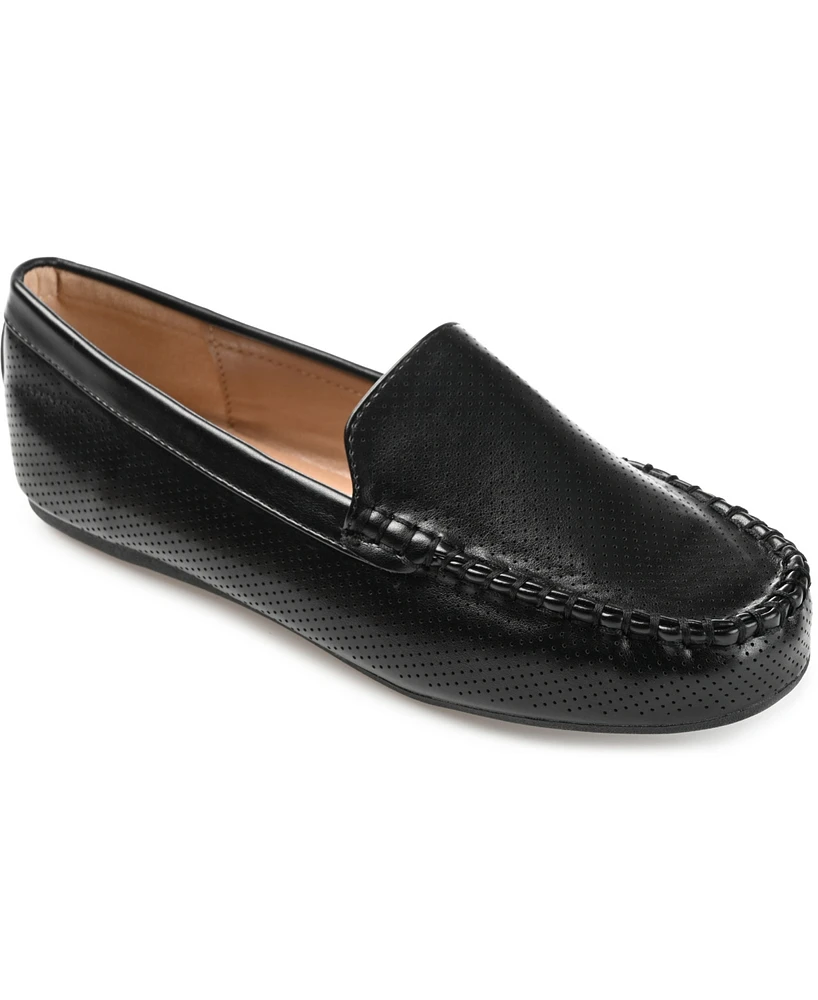 Journee Collection Women's Halsey Perforated Loafers