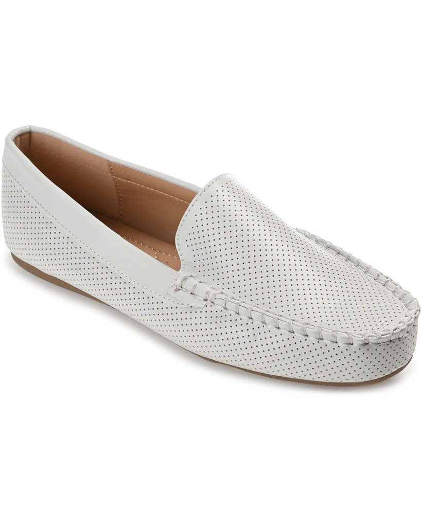 Journee Collection Women's Halsey Perforated Loafers