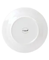 Elama Mandala Concord 16 Piece Round Porcelain Dinnerware Set, Service for 4