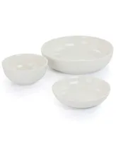 Elama Laura 32 Piece Porcelain Dinnerware Set with 2 Serving Bowls