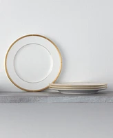 Noritake Rochelle Gold Set of 4 Salad Plates, Service For 4