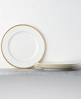 Noritake Rochelle Gold Set of 4 Dinner Plates, Service For 4