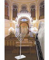 Coated Hanukkah Menorah for Synagogue, Large