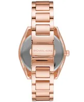 Michael Kors Women's Janelle Three-Hand -Tone Stainless Steel Bracelet Watch 42mm