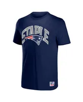 Men's Nfl X Staple Navy New England Patriots Lockup Logo Short Sleeve T-shirt