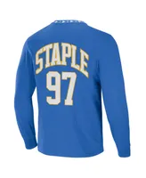 Men's Nfl X Staple Blue Los Angeles Chargers Core Long Sleeve Jersey Style T-shirt