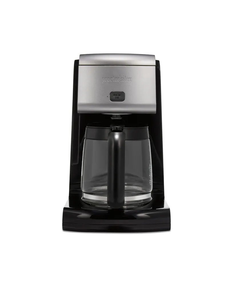 Proctor Silex Frontfill Coffee Maker - Black and Silver