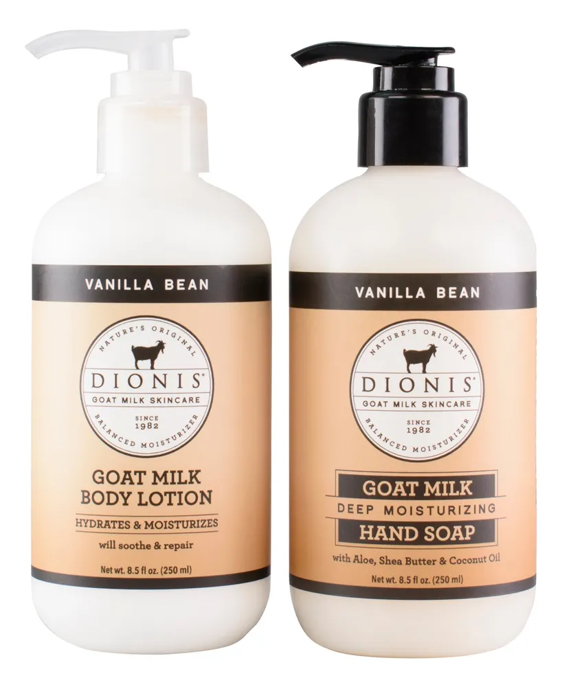 Dionis Vanilla Bean Lotion 8.5 fl. oz. and Hand Soap Bundle Set, 2 Piece