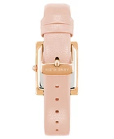 Anne Klein Women's Three-Hand Quartz Blush Genuine Leather Strap Watch, 32mm