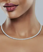 Diamond Choker Necklace (4 ct. t.w.) in 14k White Gold, 11-1/2 + 4" extender