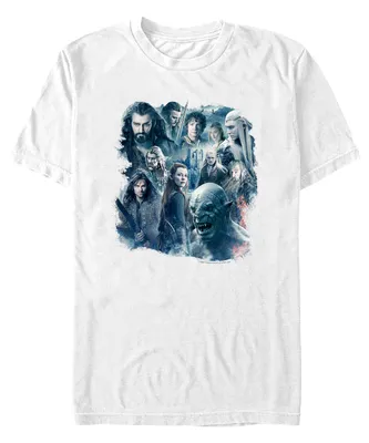 Fifth Sun Men's The Hobbit 3 Whole Cast Lockup Short Sleeve T-shirt