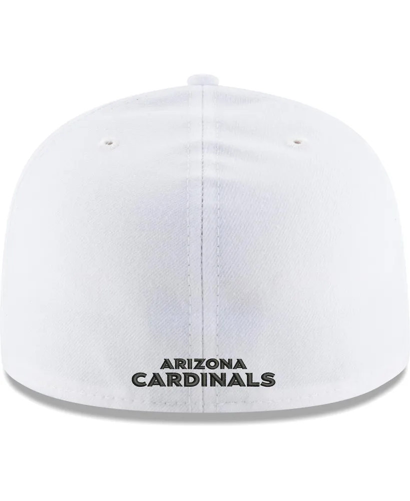 Men's New Era White Arizona Cardinals Omaha 59FIFTY Fitted Hat