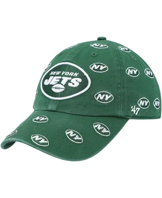 Women's '47 Green New York Jets Confetti Clean Up Adjustable Hat