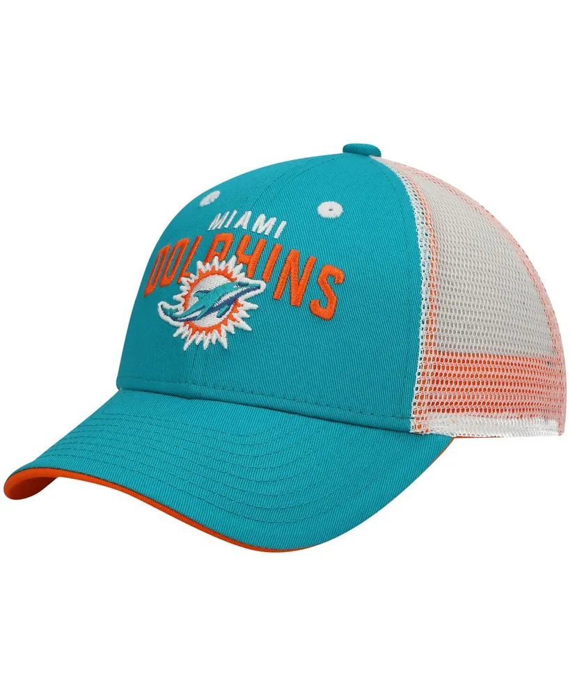 Miami Dolphins Infant My First Tail Sweep Slouch Flex Hat - Aqua/Orange