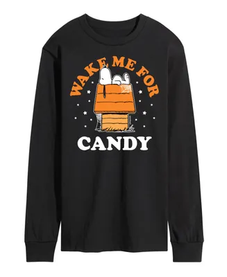 Airwaves Men's Peanuts Wake for Candy T-shirt