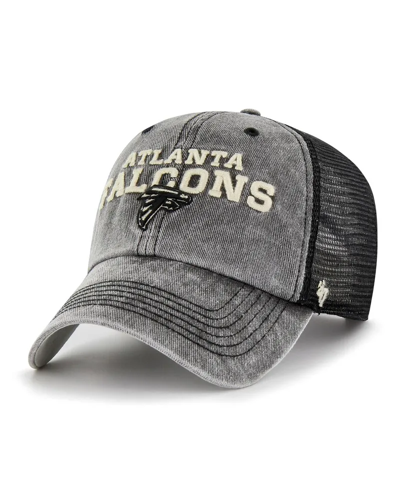 47 Brand Men's '47 Black Atlanta Falcons Drumlin Trucker Clean Up Snapback  Hat