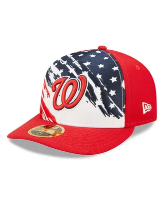 Men's New Era Red Washington Nationals 2022 4th of July Low Profile 59FIFTY Fitted Hat