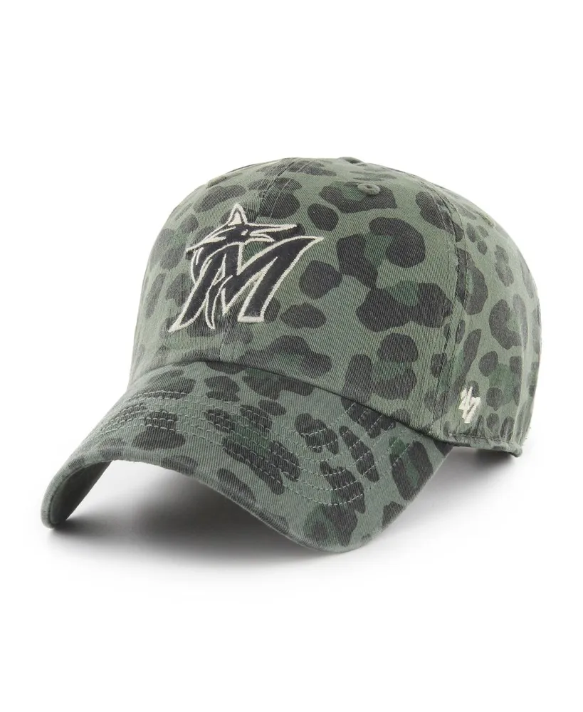 Women's '47 Brand Green Miami Marlins Bagheera Clean Up Adjustable Hat