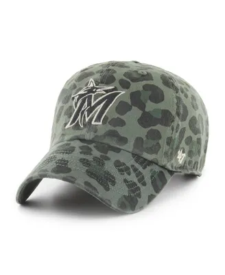 Women's '47 Brand Green Miami Marlins Bagheera Clean Up Adjustable Hat