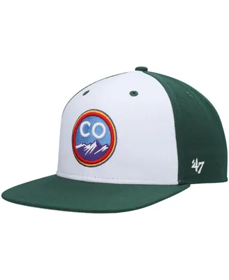 Men's '47 Brand Green Colorado Rockies City Connect Captain Snapback Hat