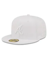 Men's New Era Atlanta Braves White on 59FIFTY Fitted Hat