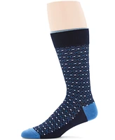 Perry Ellis Portfolio Men's Moisture-Wicking Stretch Neat Dress Socks