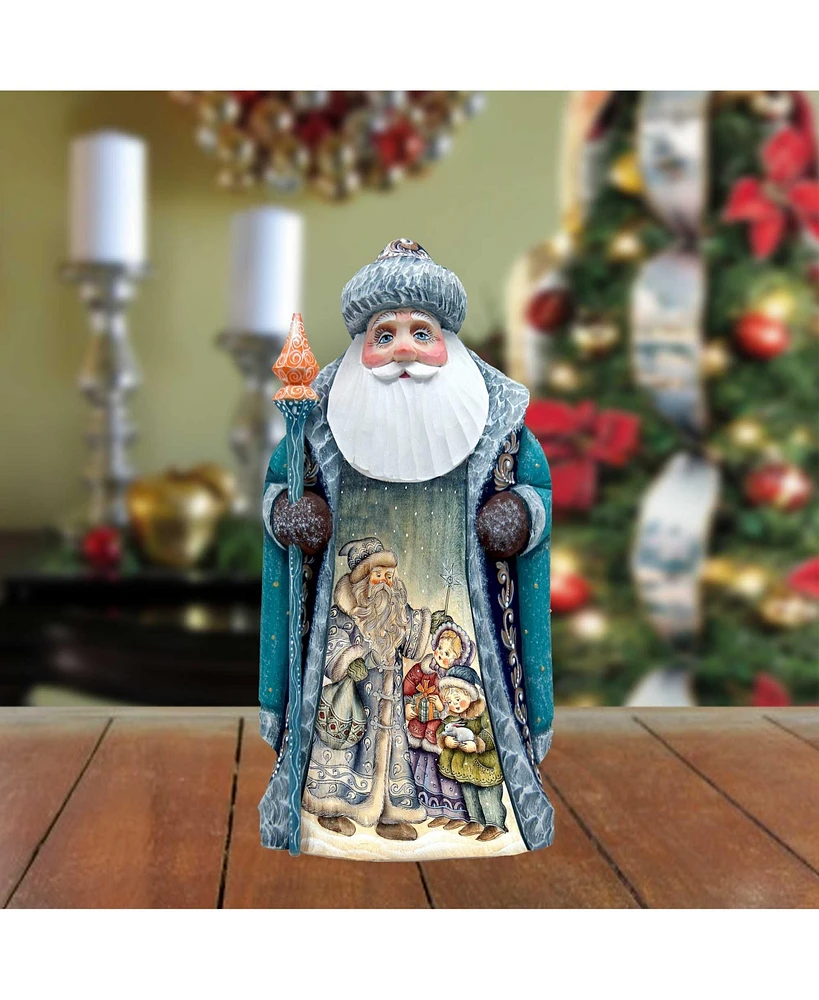 G.DeBrekht Father Frost Hand-Painted Wood Carved Holiday Masterpiece