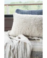 Anaya Home Cozy Cotton Ivory Boucle 14x20 Down Alternative Pillow