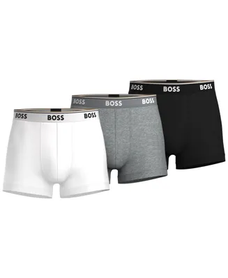 Boss by Hugo Men's 3-Pk. Power Stretch Assorted Color Solid Trunks