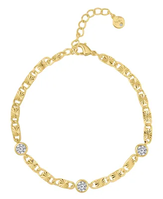 And Now This Cubic Zirconia Diamond Cut Chain Bracelet